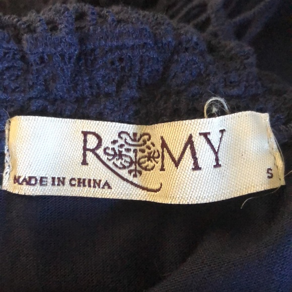 Romy | Blue sundress with Plunging neckline and crochet back - Picture 8 of 9